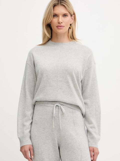 BOSS sweter kaszmirowy damski kolor szary lekki 50547883 - zdjęcie produktu nr 1