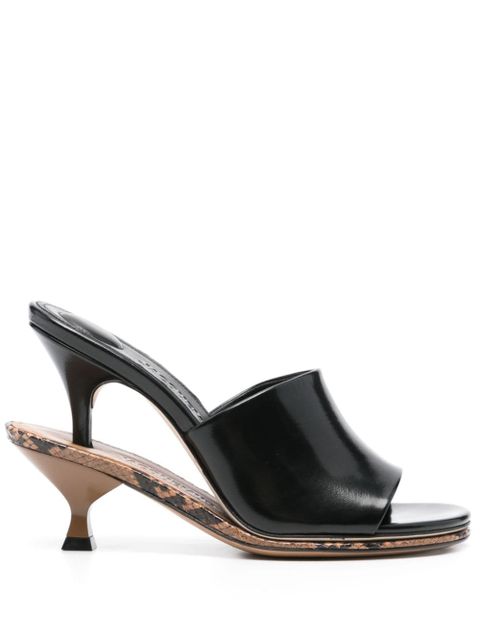 Jacquemus 110mm Les Doubles mules - Black - zdjęcie produktu nr 1