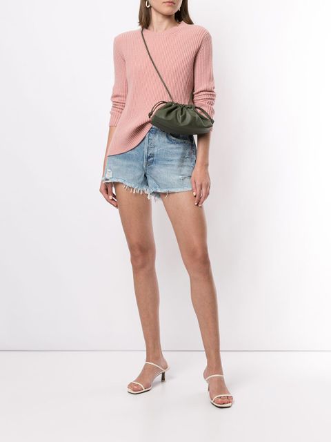 AGOLDE Swap Meet distressed shorts - Blue