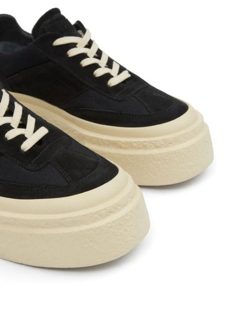 MM6 Maison Margiela leather sneakers - Black