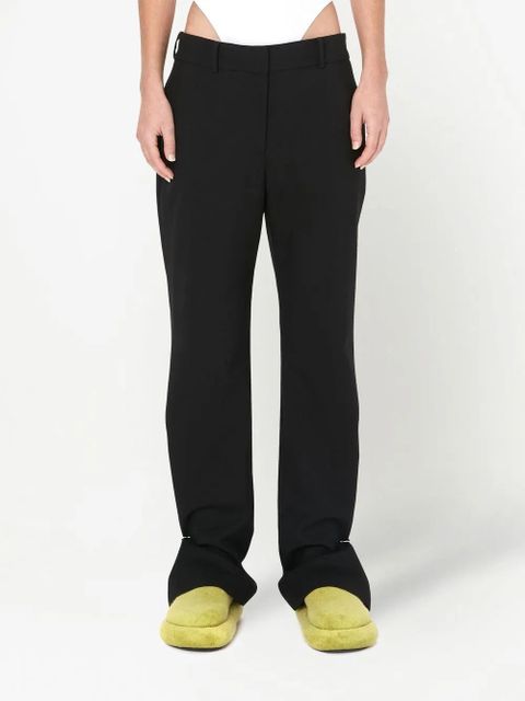 JW Anderson ring detail slim-leg trousers - Black