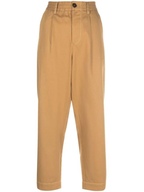 Marni cotton tapered trousers - Neutrals - zdjęcie produktu nr 1