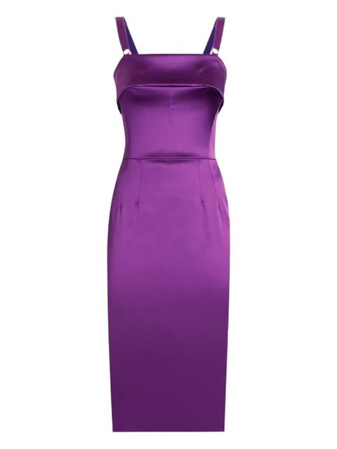 Dolce & Gabbana DNA satin midi dress - Purple - zdjęcie produktu nr 1