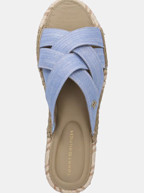 Tommy Hilfiger klapki CHAMBRAY ESPADRILLE MULE