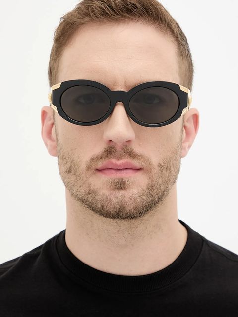 Versace okulary przeciwsłoneczne damskie kolor czarny 0VE4503U