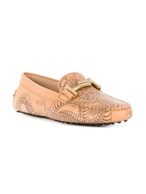 Tod's tattoo dragon loafers - Neutrals - zdjęcie produktu nr 2
