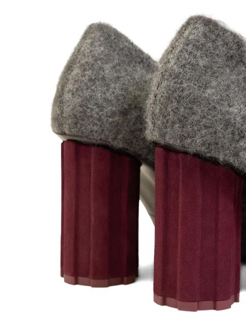 AMI Paris 90mm Piano pumps - Grey