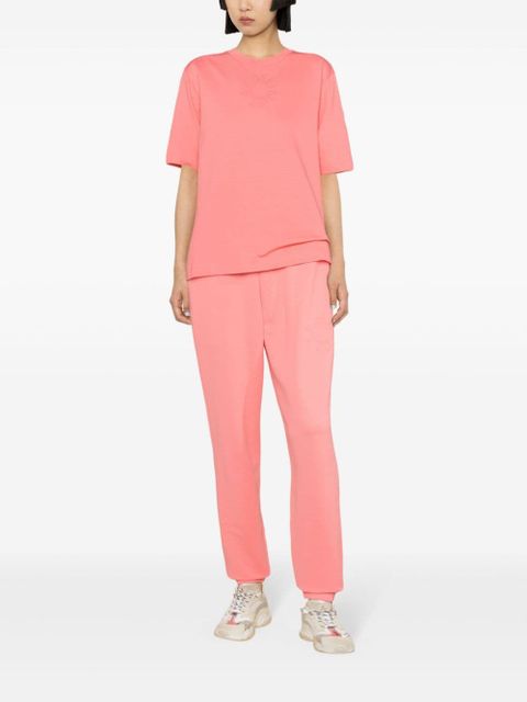 Moncler high-waisted logo-embossed track pants - Pink - zdjęcie produktu nr 2
