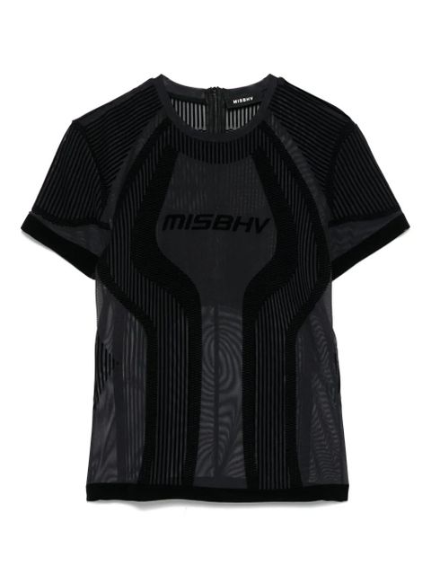 MISBHV flocked mesh T-shirt - Black - zdjęcie produktu nr 1