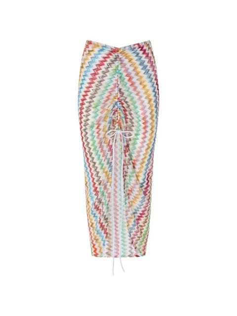 Missoni chevron-pattern beach skirt - White - zdjęcie produktu nr 1