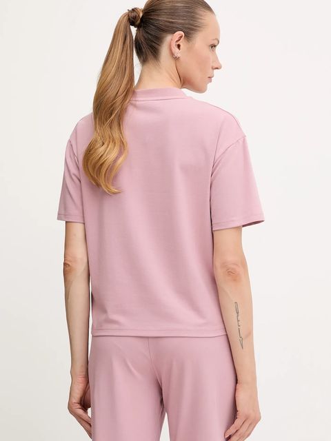 HUGO t-shirt lounge kolor różowy 50490593 - zdjęcie produktu nr 2