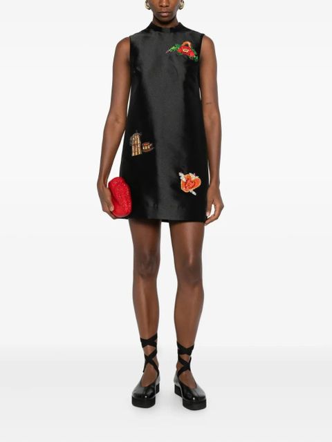 ALEMAIS Ginger embellished sleeveless mini dress - Black - zdjęcie produktu nr 2