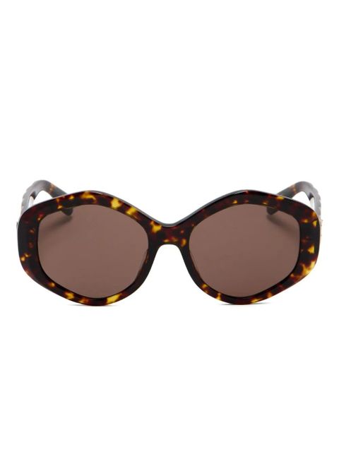 Tory Burch geometric-frame sunglasses - Brown - zdjęcie produktu nr 1