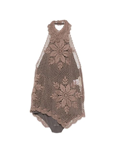 Magda Butrym crochet top - Brown - zdjęcie produktu nr 1