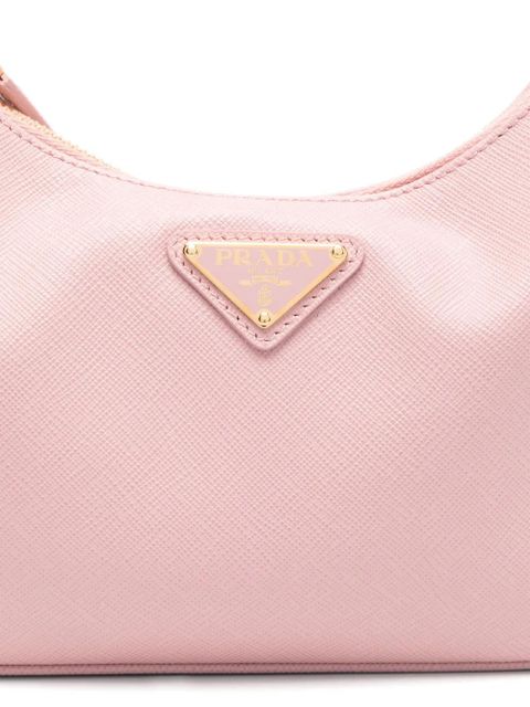 Prada Re-Edition leather shoulder bag - Pink