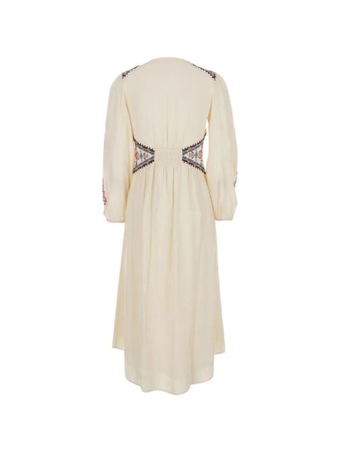 Ba&Sh Tina embroidered button-down dress - Neutrals - zdjęcie produktu nr 2