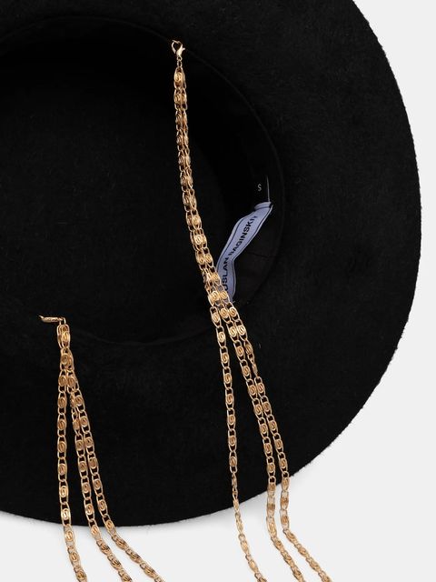 Ruslan Baginskiy kapelusz kolor czarny CNT033-F-3CHA-9P-MRB