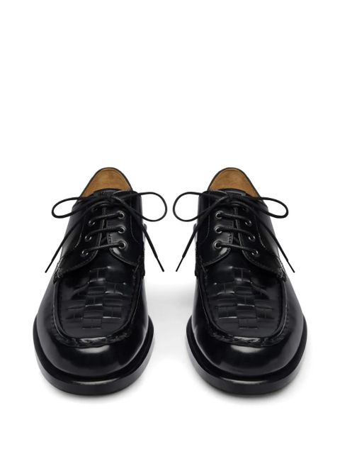 Jacquemus woven lace-up derby shoes - Black
