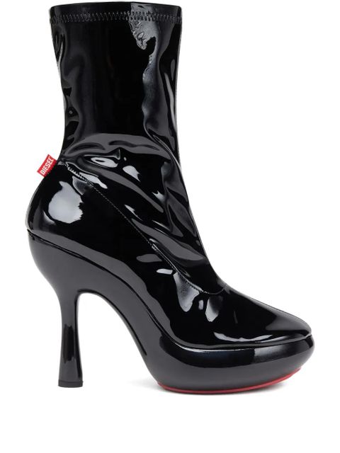 Diesel 120mm D-Lake platform boots - Black - zdjęcie produktu nr 1