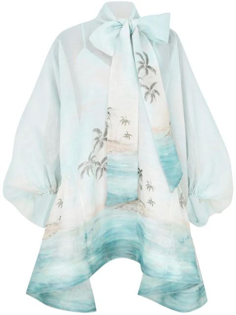 ZIMMERMANN Illuminate minidress - Blue - zdjęcie produktu nr 1