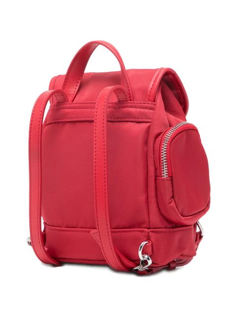 GANNI buckle-detail backpack - Red