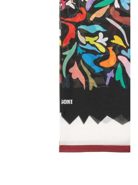 Missoni abstract-print scarf - Black - zdjęcie produktu nr 2