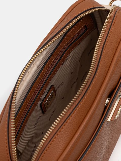 Guess torebka MERIDIAN kolor brązowy HWBG69 74140