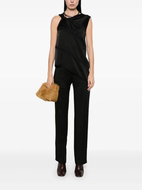 Jil Sander satin trousers - Black