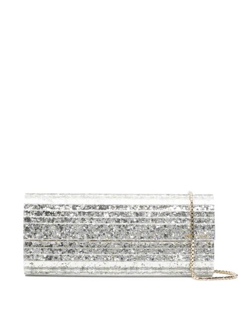 Jimmy Choo Sweetie chain clutch bag - Silver - zdjęcie produktu nr 1