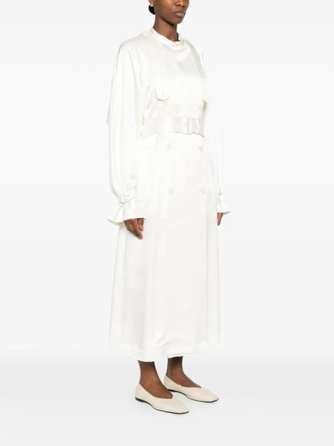 TOTEME belted trench coat - White