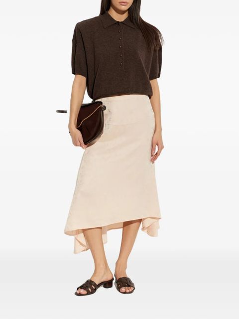Victoria Beckham asymmetric midi skirt - Neutrals - zdjęcie produktu nr 2