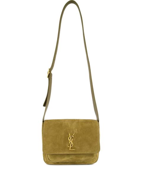 Saint Laurent small Niki suede satchel bag - Green - zdjęcie produktu nr 1