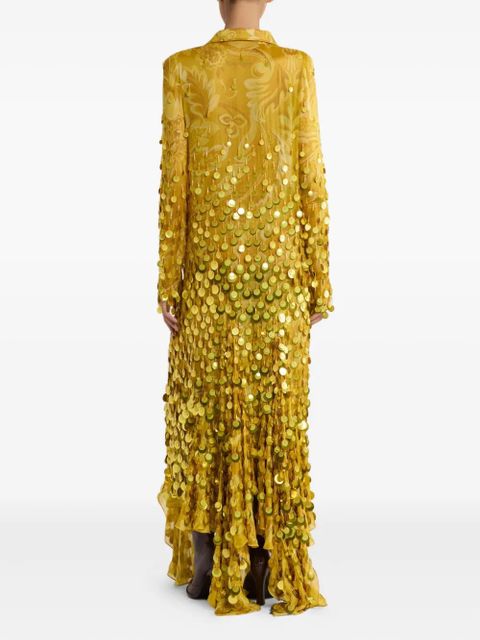 ETRO sequin-embellished silk dress - Yellow - zdjęcie produktu nr 2