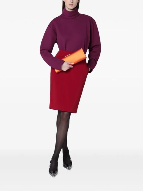 Saint Laurent large Midnight clutch bag - Orange - zdjęcie produktu nr 2