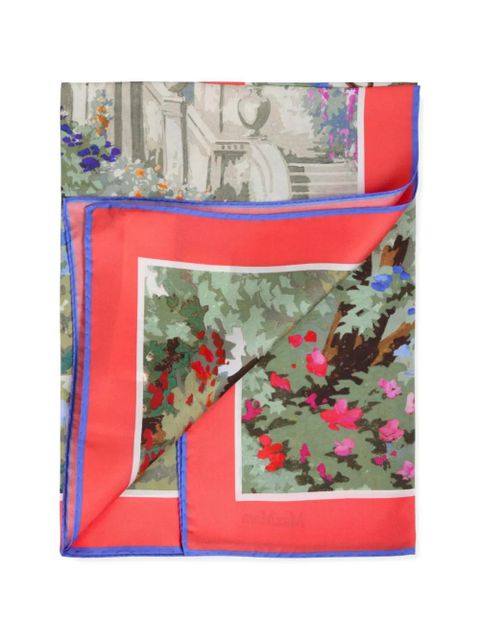 Max Mara twill printed scarf - Red - zdjęcie produktu nr 2