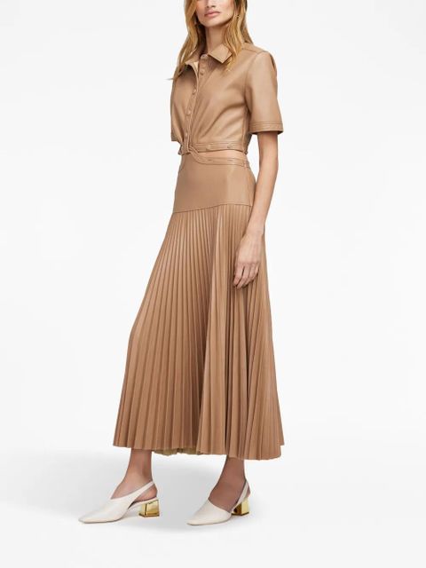 Simkhai Maritza cut-out detail shirtdress - Brown