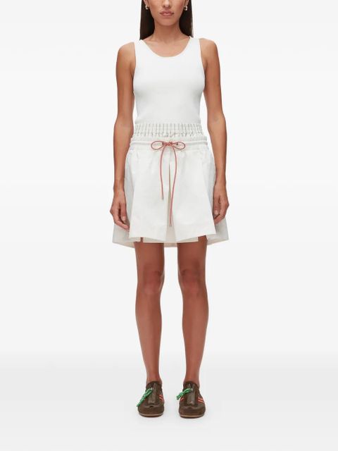 3.1 Phillip Lim drawstring-detail mini skirt - Neutrals