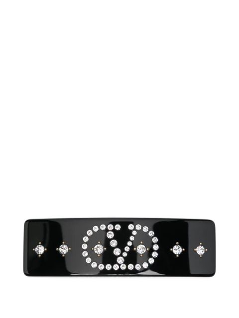 Valentino Garavani VLogo hair clip - Black - zdjęcie produktu nr 1