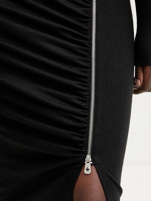 Pinko sukienka z dodatkiem wełny kolor czarny mini dopasowana 106126 A2ZU