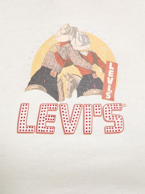 Levi's t-shirt bawełniany damski kolor beżowy A8798