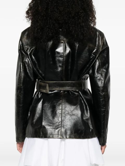Miu Miu leather jacket - Black