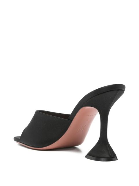 Amina Muaddi Lupita black sandals