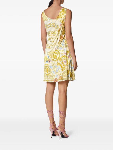 Versace Underwater Barocco mini dress - Yellow