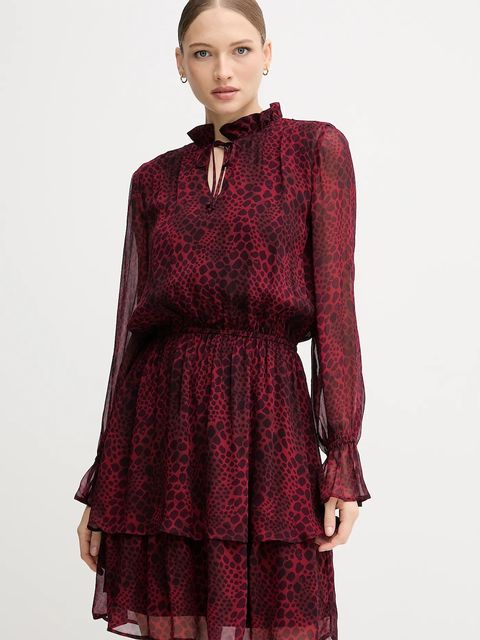 Marc Aurel sukienka kolor czerwony mini rozkloszowana 6572-1010-93471 - zdjęcie produktu nr 1