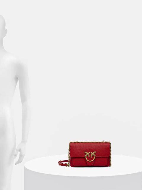 Pinko torebka skórzana kolor czerwony 104528 A29Q