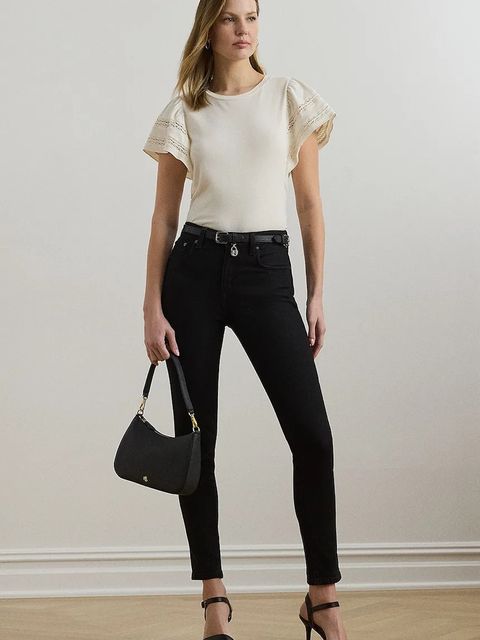 Lauren Ralph Lauren t-shirt damski kolor beżowy 200971088