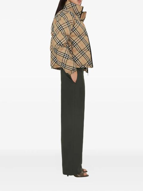 Burberry Vintage Check-pattern puffer jacket - Neutrals