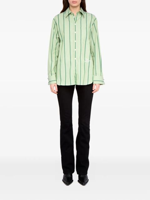 Zadig&Voltaire Morning striped shirt - Green