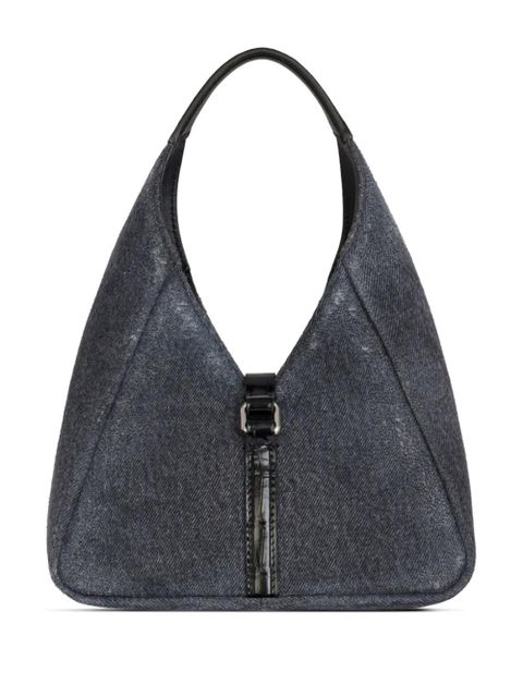Givenchy mini G-Lock denim shoulder bag - Black