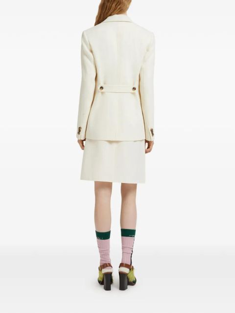 Marni button single-breasted blazer - White